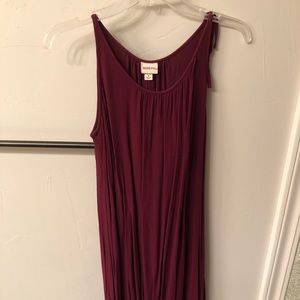 Merona wine size small hi low dress
